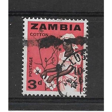 Zambia.SG97 3d Cotton Picking.Fine Used.June19