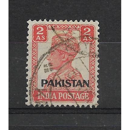 Pakistan.SG6 2a Vermilion.Fine Used.Aug19
