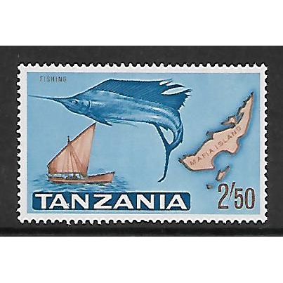 TANZANIA 1965 2s.50 FISHING SG 138 M MINT