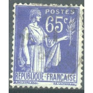 France 1937 - SG509a - 65c blue - Peace - used 8