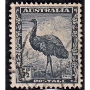 AUSTRALIA, 1942 5.5d Emu, SG 208 (Scott #196), used