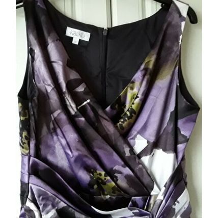Worn once Kaliko dress size 10 purple multi sleeveless