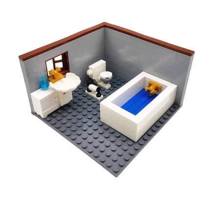 City House Building Block Toys For Children Bathroom UK Dispatch