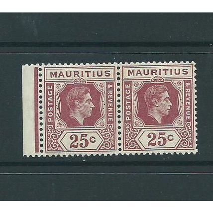 mauritius stamps definitive sg259a sg 259a hm tropicalised gum marginal pair