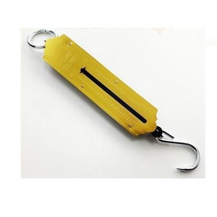 Pocket Balance Scales 50Kg Metric Imperial Increments 2Kg 4Lb Fishing Farm Home