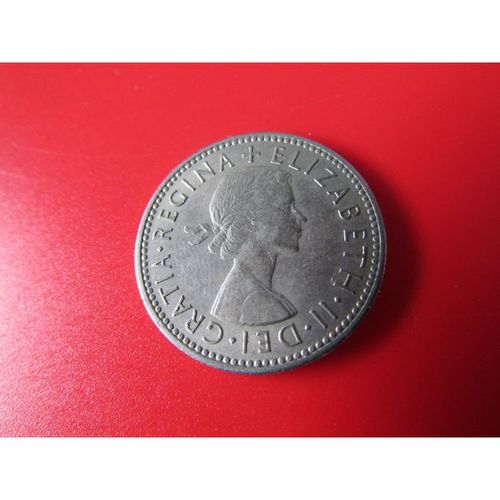 1956 QUEEN ELIZABETH II ENGLISH SHIELD ONE SHILLING COIN 3 FREE POST. AAK