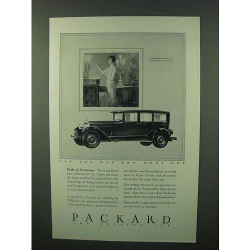 1926 Packard Cars Ad - Pride of Possession