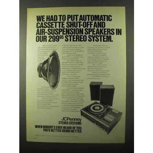 1971 JCPenney Model 1981 Stereo Ad - Automatic Shut-Off