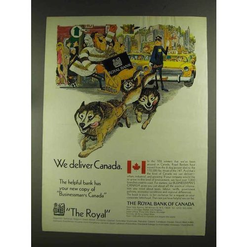 1972 The Royal Bank of Canada Ad - We Deliver