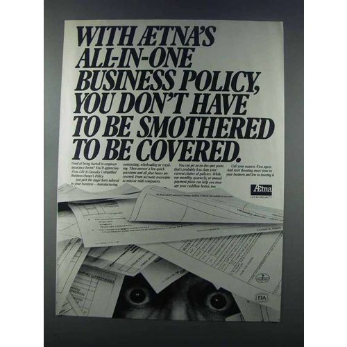 1981 Aetna Insurance Ad - All-in-One Business Policy