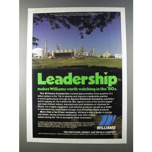 1980 Williams Fertilizer, Energy and Metals Ad