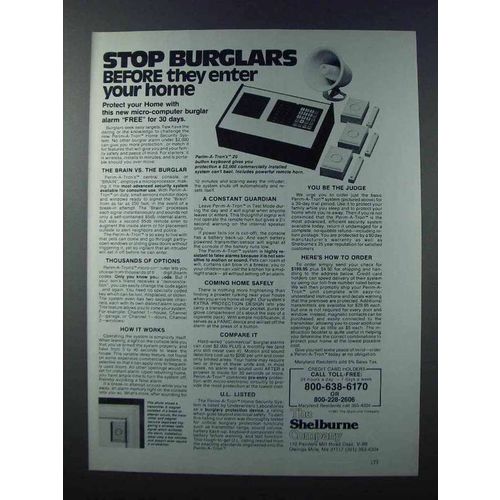 1981 Shelburne Perim-A-Tron Home Security System Ad