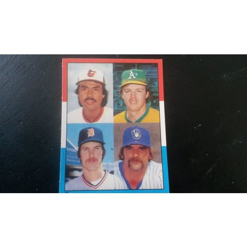 1982 Topps Stickers Card # 010 American League Pitchers Excellent (5)
