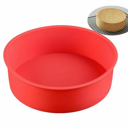 Quality 6 inch Silicone Round Cake Pan Tins Non-stick Baking Mould Bakeware Tray