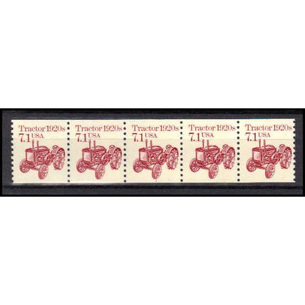 2127 7.1c Tractor Fine MNH Dry Gum PNC 1/5 X0721