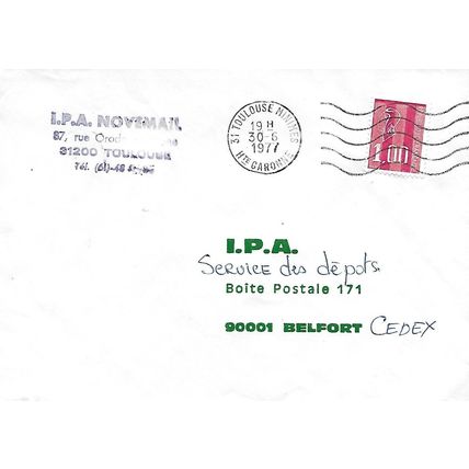 31 Toulouse Minimes Hte Garonne (30th June 1977)