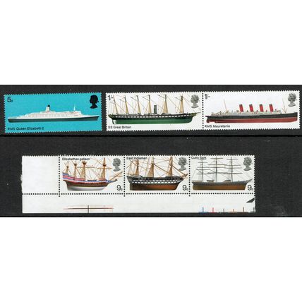 1969 British Ships set 6v SG778-783 UM