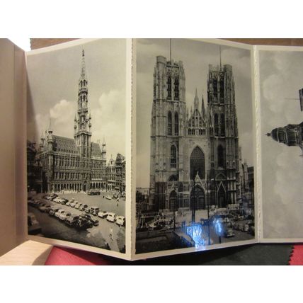 strip of 10 postcards of , BRUSSELS, Belgium .1950/60s