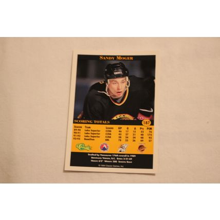 Sandy Moger 1994 Classic Pro Prospects NO. 187