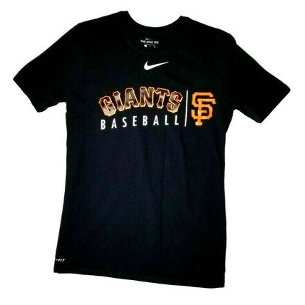 San Francisco Giants Black T-Shirt Men's THE NIKE TEE Dri-Fit Size S (T19L)