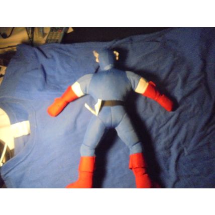 CAPTAIN AMERICA 16" Tall PLUSH DOLL! Marvel/Good Stuff, 2010! $15.00