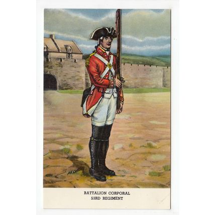 Battalion Corporal 53rd Regiment Fort Ticonderoga Museum Postcard