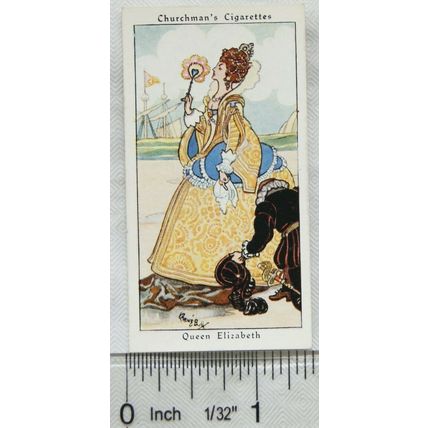 1937 Churchman Howlers No. 6 Queen Elizabeth