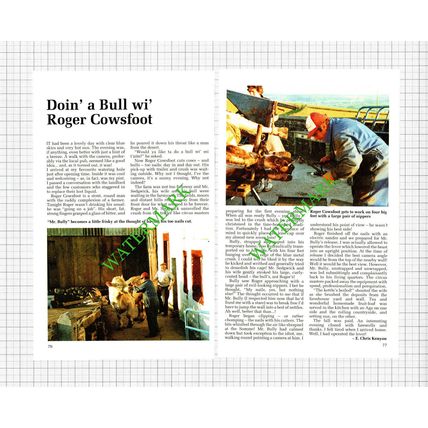 Roger Cowsfoot Cattle Hooves - 1991 Article