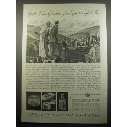 1933 Yardley's English Lavender Advertisement - Gentle, Jealous guardians