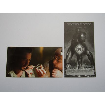 Marvel - Iron Man The Movie 2008 - Preziosi Sticker Drop-down Choice (e18)