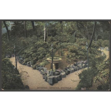 Botanical Gardens, Sheffield, Yorkshire, 1906 - Hartmann Postcard