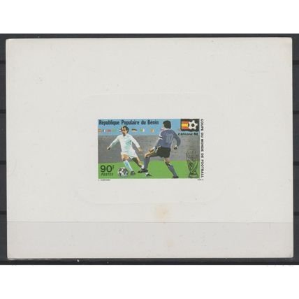 Bénin 1982 Mi. 283 Epreuve De Luxe Proof FIFA Football WM Coupe du Monde Espagne