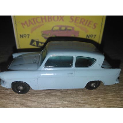 Matchbox - No7 Ford Anglia - with Replica Box