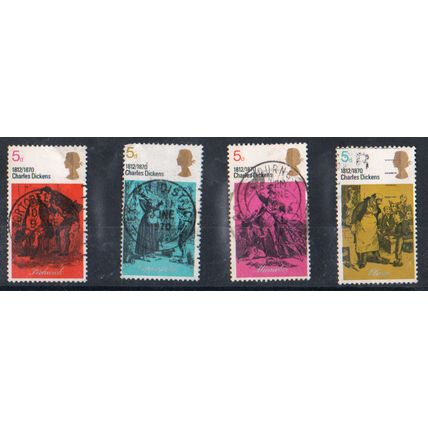 GB 1970 Dickens group of 4 used SG 824 to 827