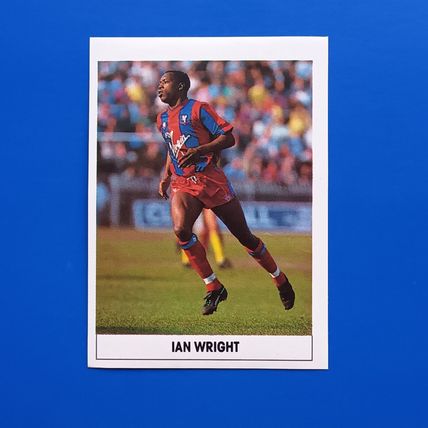 The Sun Soccer Stickers Euroflash 1989/90 Ian Wright Crystal Palace Rookie #90