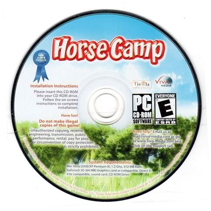 Horse Camp (PC-CD, 2008) for Windows Vista/2000/XP - NEW CD in SLEEVE