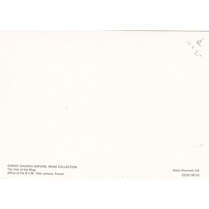 Christ Church Oxford Wake Collection Visit of the Magi Postcard unused VGC
