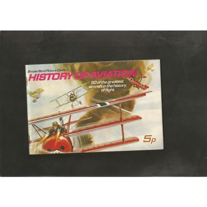 Brooke Bond History of Aviation 1972 Full set in sleeves plus empty album