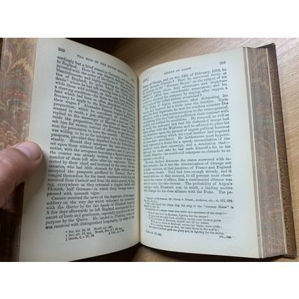 c1870s "THE RISE OF THE DUTCH REPUBLIC" VOL 3 JOHN L MOTLEY ANTIQUE BOOK (P4)