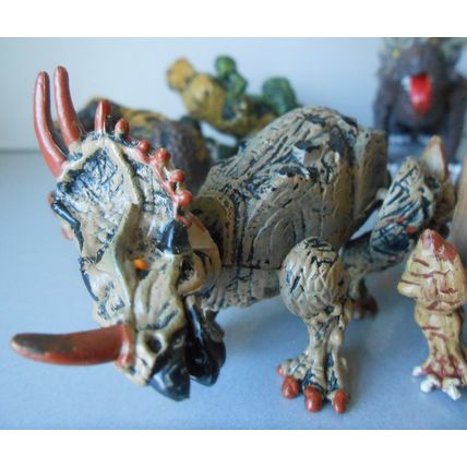 Vintage Dinosaur Bundle Dinosaurs Figures Toys Plastic Interchangeable Parts