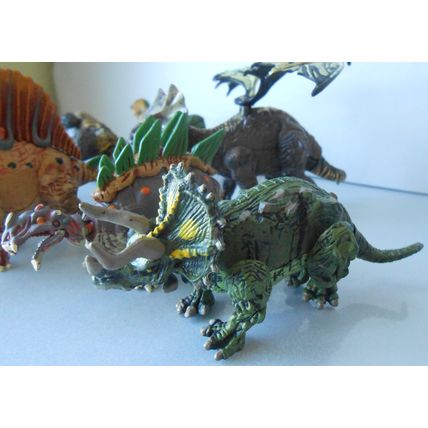 Vintage Dinosaur Bundle Dinosaurs Figures Toys Plastic Interchangeable Parts