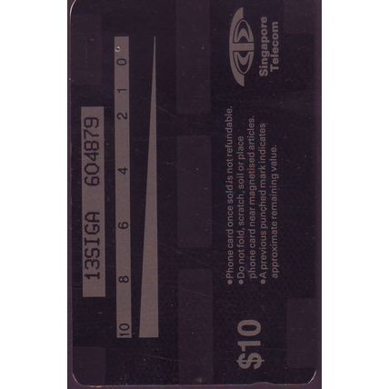 Festivals Celebration S'pore $10 Telephone Card (Used)