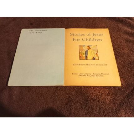 Bonnie Book Stories Of Jesus For Children Retold Fron New Testament 1965