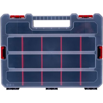2-Pack Small Parts Organizer Box – Stackable Hardware Storage Organizer Case wit