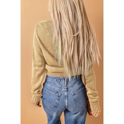 Beige Front Pockets Buttons Textured Cardigan