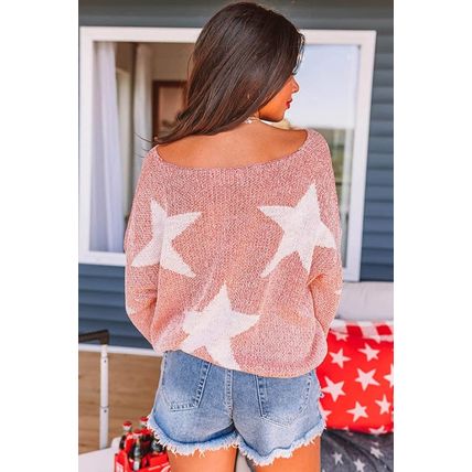 Big Star Spangled Casual Knit Sweater