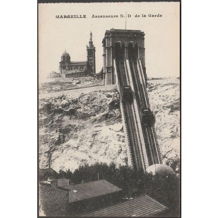 Ascenseurs Notre-Dame de la Garde, Marseille, c.1910 - CPA