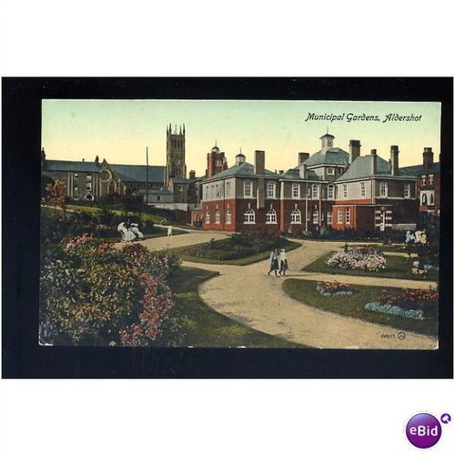 Hampshire ALDERSHOT Gardens Postcard (60051) by Valentine