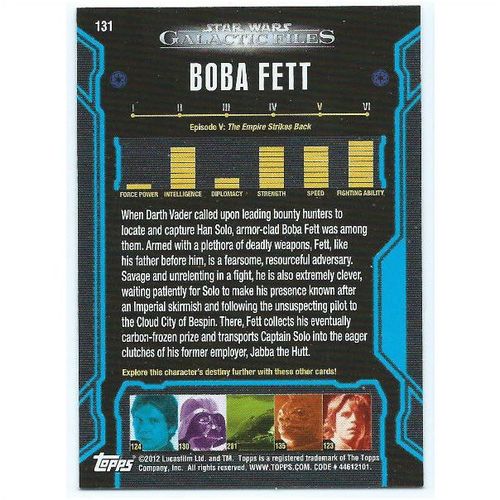2012 Star Wars Galactic Files - #131 - Boba Fett