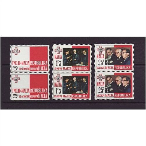 Malta 1975 SG 526-8 UMM Pairs (D-193)